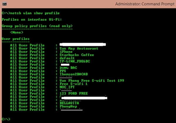 Cách kiểm tra mật khẩu WiFi qua Command Prompt (CMD)