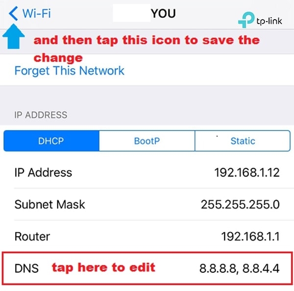  Nhấn vào mục DNS, sau đó thay thế DNS Server hiện tại bằng địa chỉ DNS mà bạn muốn sử dụng.