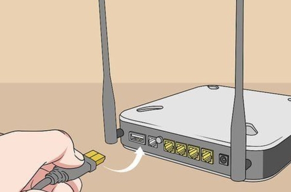 Cổng USB trên router WiFi có nhiều tính năng và thuận tiện để sử dụng 