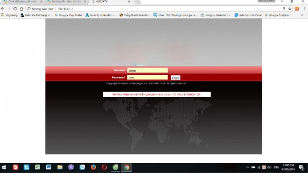 Tìm mục Default Gateway