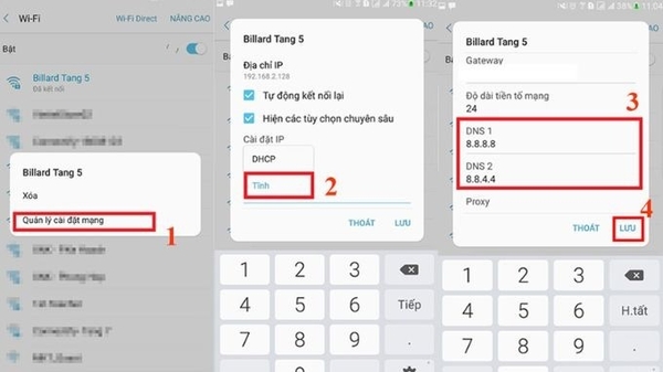 Chuyển đổi DNS để truy cập web nhanh hơn.