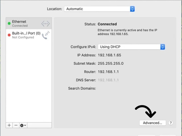 Hướng dẫn đổi sang IPv6 trên Macbook.