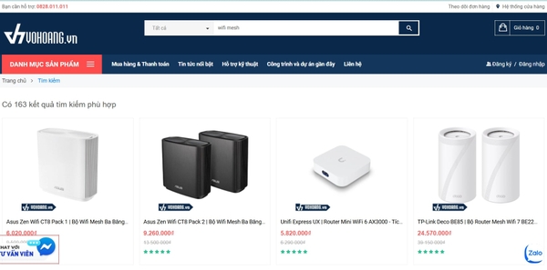 VoHoang.vn địa chỉ mua wifi mesh chất lượng, uy tín 