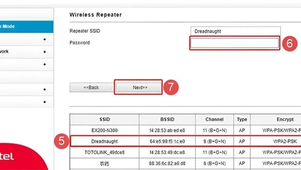 Chọn Wi-Fi cần mở rộng sóng
