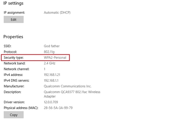 Hướng dẫn bạn cách kiểm tra chuẩn bảo mật Wifi trên PC, laptop