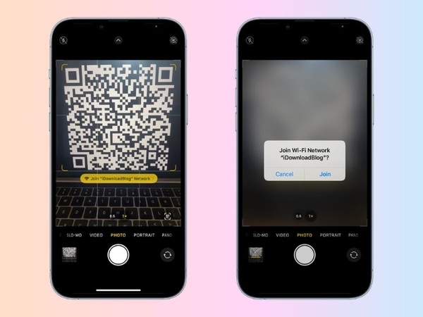 Hướng dẫn quét mã QR Wifi bằng điện thoại iPhone