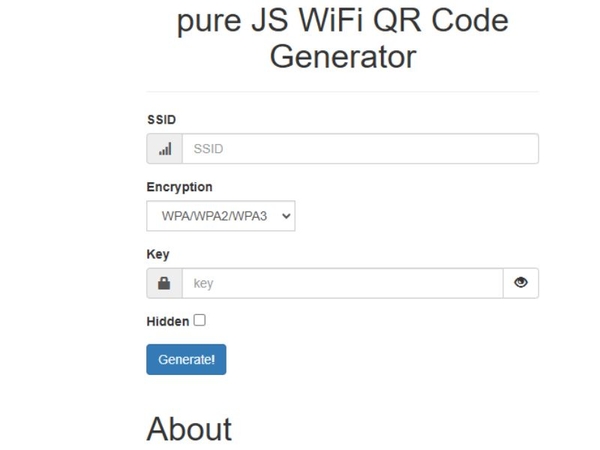 Sử dụng trang web qifi.org để tạo mã QR wifi