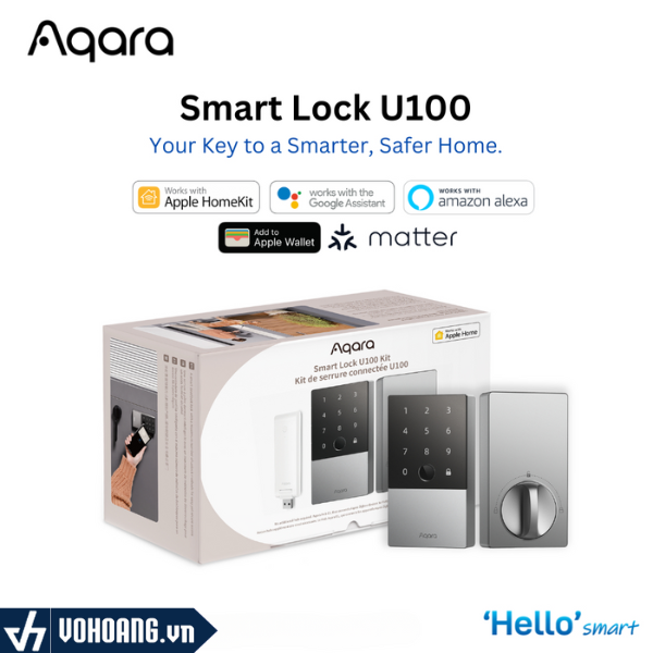 Aqara DL-D01D U100 | Khoá Vân Tay Thông Minh Kèm Hub Trung Tâm Và 2 Thẻ ...