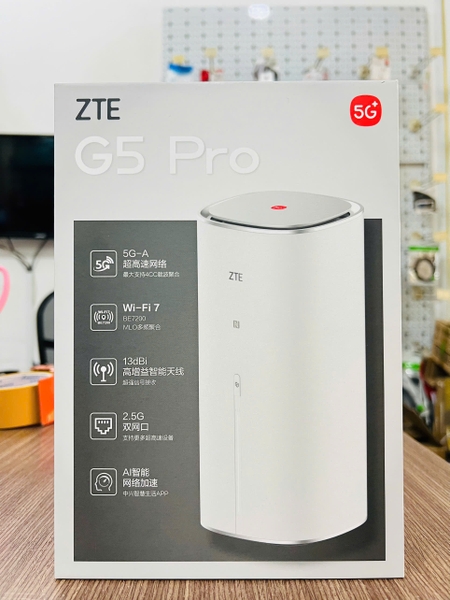 ZTE G5 Pro (MC8512) | Router 5G WiFi7 Be7200 Hỗ Trợ Băng Tần 6Ghz Cực Mạnh