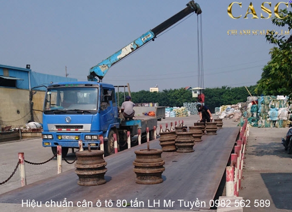 Hiệu chỉnh cân xe tải 80 tấn