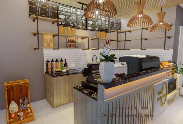 QUẦY THU NGÂN THIẾT KẾ HIỆN ĐẠI PHÙ HỢP CHO QUÁN CÀ PHÊ VÀ CỬA HÀNG NHỎ