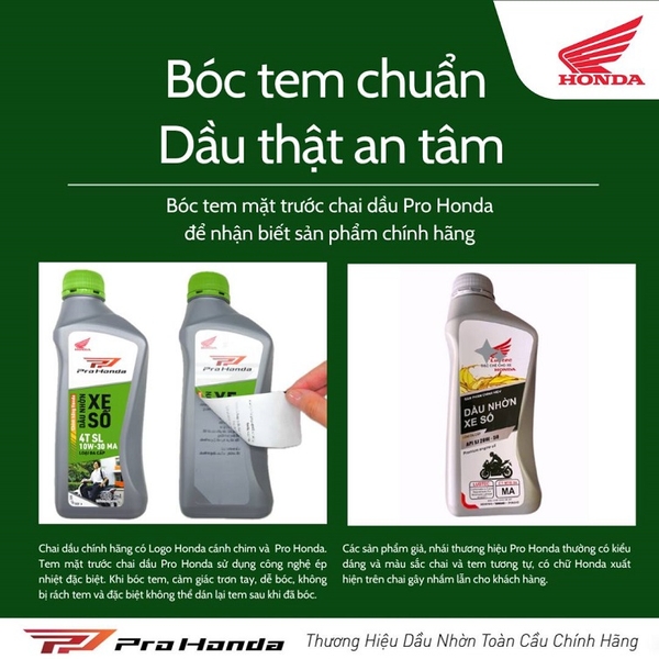 CÁC ĐIỀU CẦN BIẾT VỀ DẦU PRO HONDA