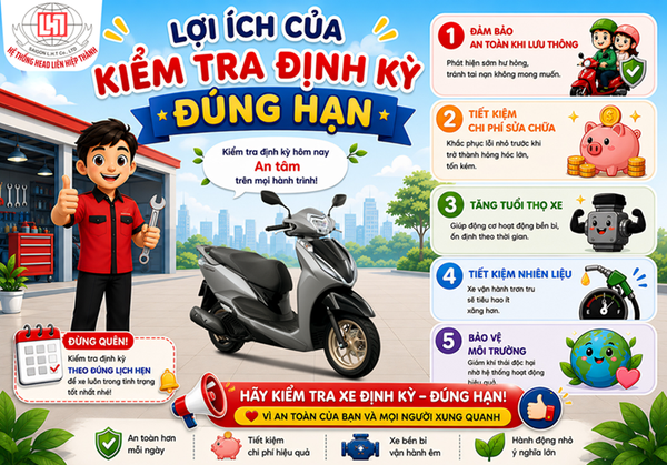 CÁC LỢI ÍCH KIỂM TRA ĐỊNH KỲ ĐÚNG HẠN