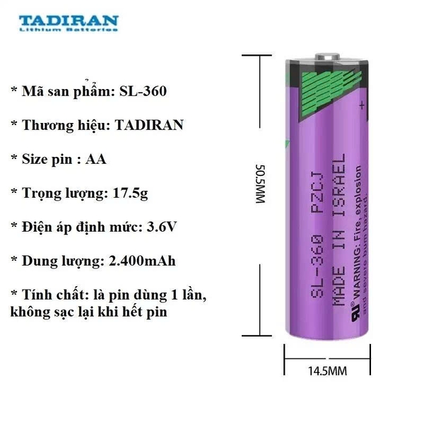 pin-nuoi-nguon-tadiran-tl-5903-sl-360-size-aa-lithium-3-6v-2-400mah