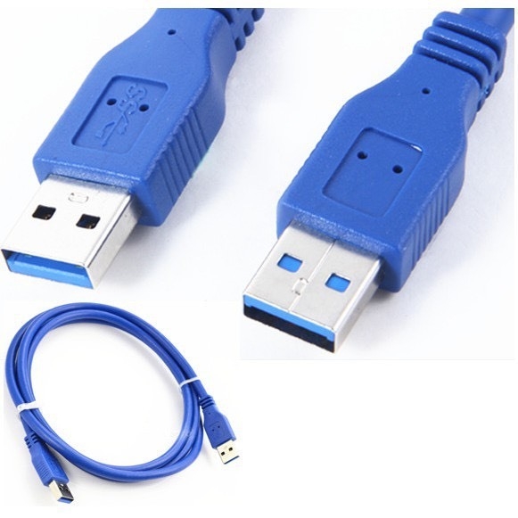Dây Cáp 2 Đầu Usb 3.0 dài 60cm, dây 2 đầu đực, bọc bạc chống nhiễu ...