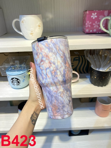 Ly Giữ Nhiệt Yeti 900ml Tặng Kèm Nắp Chống Tràn , Túi Chống Sốc Và Set Ống Hút