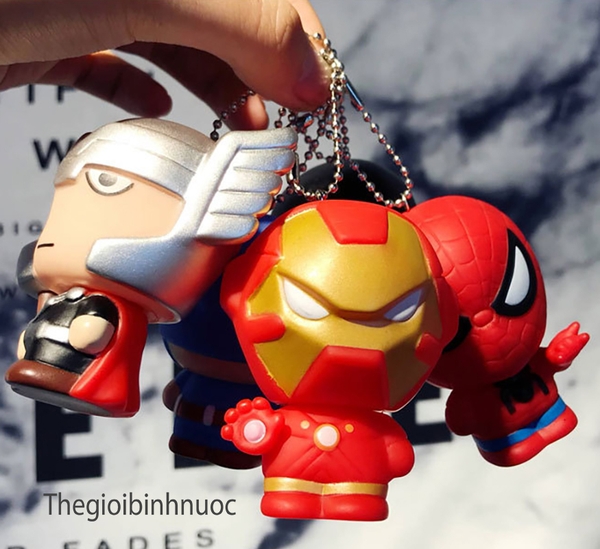 Móc Khóa Túi Xách Captain America Ironman Thor Superman