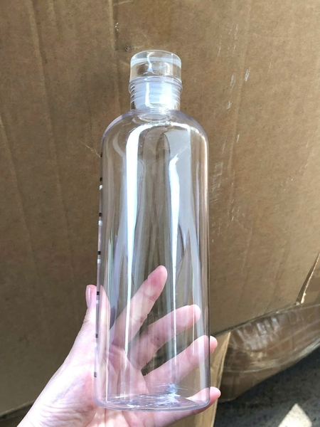 In Logo Bình Nhựa 500ML Vạch Nướ