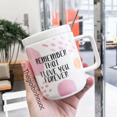 Ly Sứ Hoạ Tiết Chữ Love Dễ Thương 