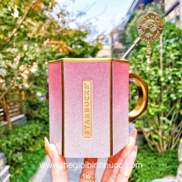 Ly Christmas Sparkling Gradient Powder Ceramic Mug 330ML