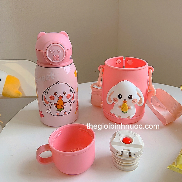 Bình Nước Giữ Nhiệt Cao Cấp Cho Bé 450ML