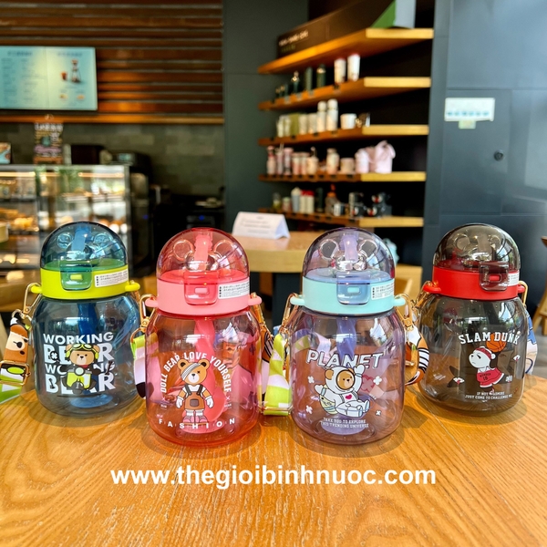 Bình Nhựa Tritan Cao Cấp Dành Cho Bé 600ML