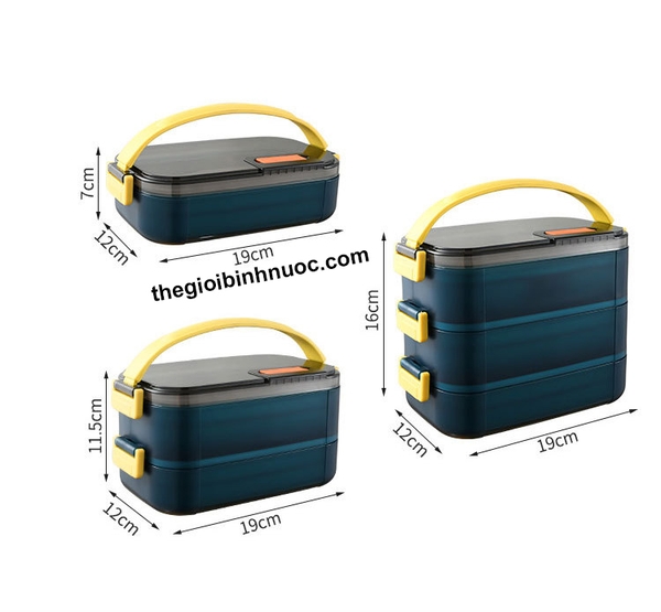 Hộp Cơm Giữ Nhiệt 3 Tầng Kiểu Hàn