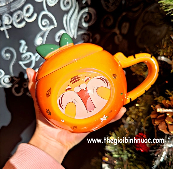 Ly Sứ Hổ Đáng Yêu Kèm Nắp
