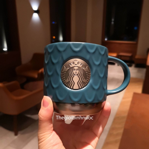 Ly Sứ Starbucks Mermaid Logo Vintage