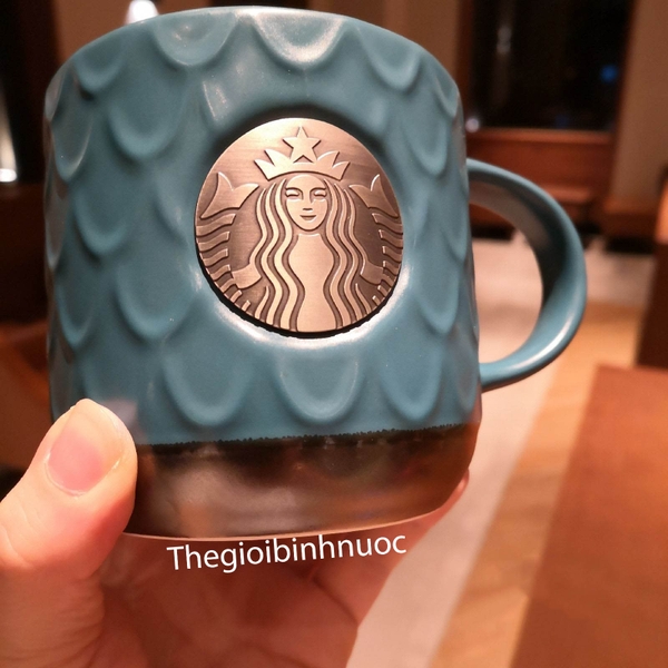 Ly Sứ Starbucks Mermaid Logo Vintage