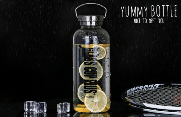 Bình Thủy Tinh Glass Cup Plus Kèm Túi Chống Sốc