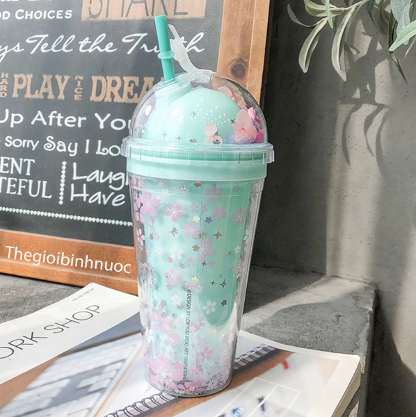 Ly Nhựa Cold Cup Tặng Kèm Ống Hút