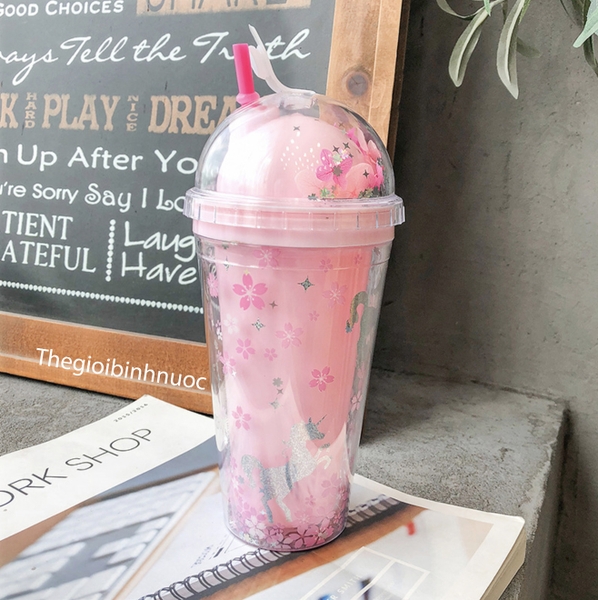 Ly Nhựa Cold Cup Tặng Kèm Ống Hút