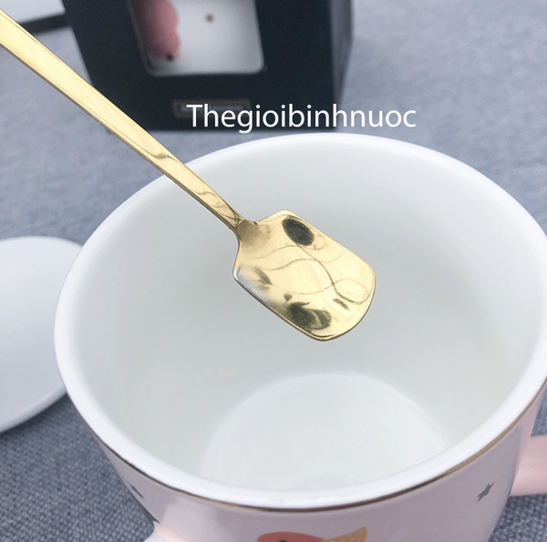Ly Sứ Cừu Xinh Xắn Tặng Kèm Muỗng