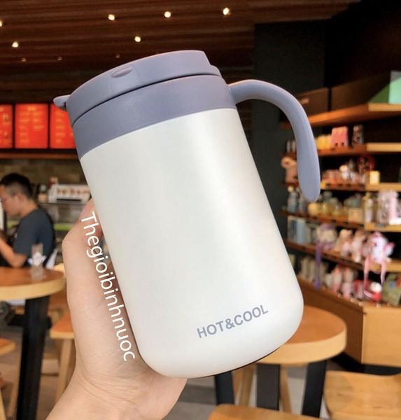 Ly Giữ Nhiệt Kèm Tay Cầm Hot&Cold B445