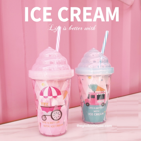 Ly Cold Cup Nhựa 320ML BPA FREE