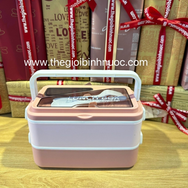 Hộp Cơm Nhựa Lunch Box Hai Tầng