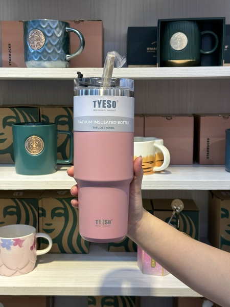 LY GIỮ NHIỆT TYESO 900ML Tặng Kèm Ống Hút