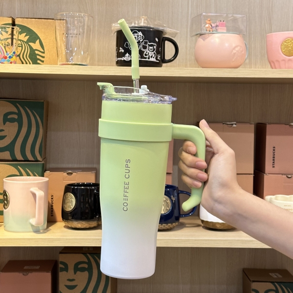 LY GIỮ NHIỆT CÓ QUAI CẦM 1L2 40OZ  TẶNG KÈM ỐNG HÚT