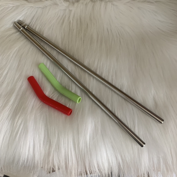 Ống Hút Inox Đầu Bọc Silicon