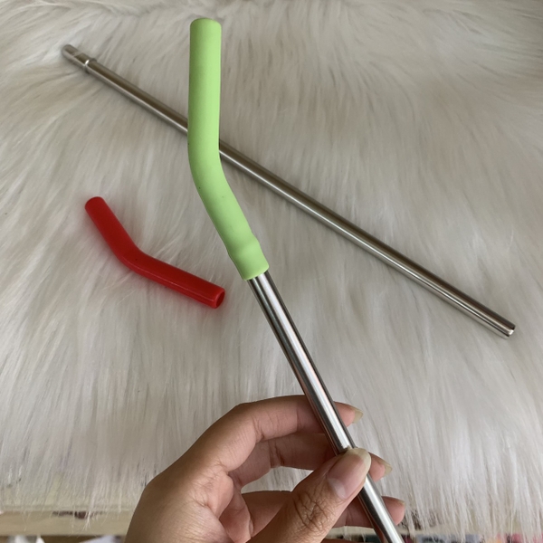 Ống Hút Inox Đầu Bọc Silicon
