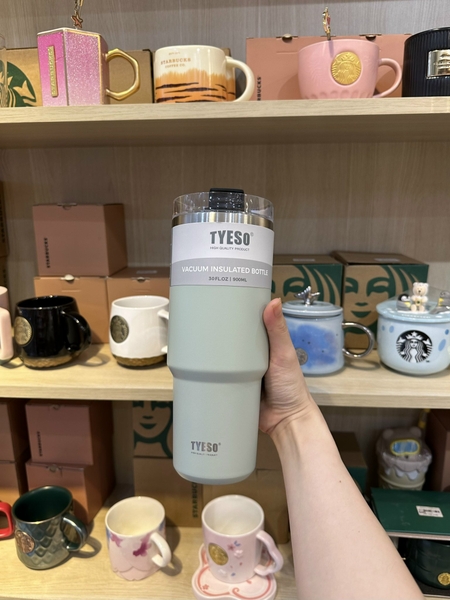 LY GIỮ NHIỆT TYESO 900ML Tặng Kèm Ống Hút