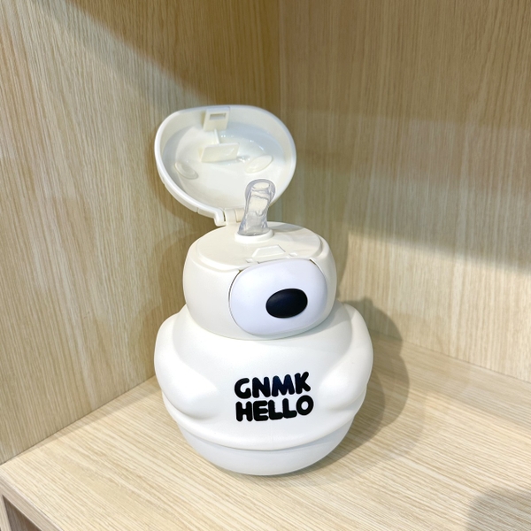 Bình Giữ Nhiệt Gấu Xinh Inox 316 Tặng Kèm Dây Đeo Chéo 600ML