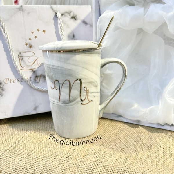 Sỉ In Logo Ly Sứ Gần 400ML Kèm Hộp