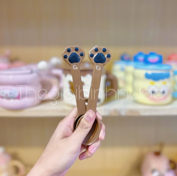 Ly Sứ Gấu Nâu Tặng Kèm Muỗng Siêu Đáng Yêu 500ML