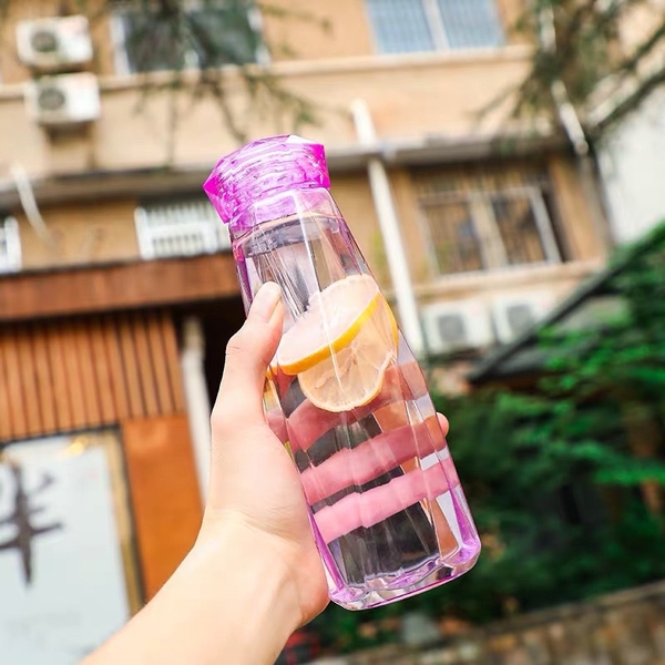 Sỉ In Logo Khắc Logo Bình Thủy Tinh Kim Cương 420ML