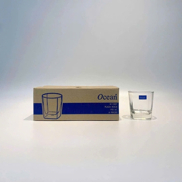 Sỉ In Logo Set Ly Thủy Tinh Ocean b11007 195ML