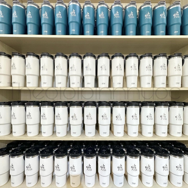 Sỉ In Logo Khắc Tên Logo Ly Giữ Nhiệt Tyeso 900ML
