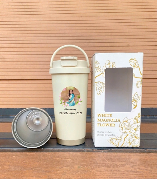 Sỉ In Logo Khắc Tên Ly Giữ Nhiệt Inox 316 500ML