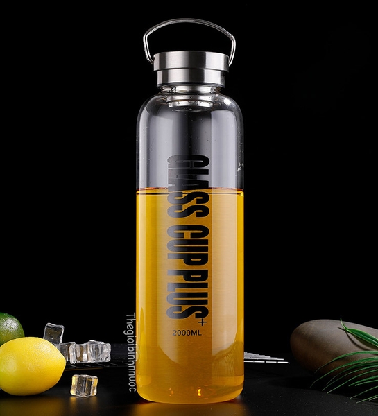 Bình Thủy Tinh Glass Cup Plus Kèm Túi Chống Sốc